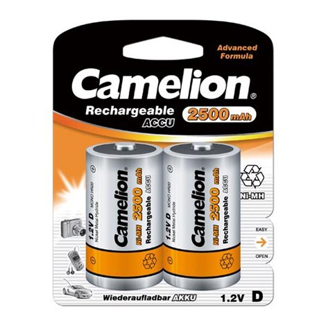 Camelion | D/HR20 | 2500 mAh | Rechargeable Batteries Ni-MH | 2 pc(s)